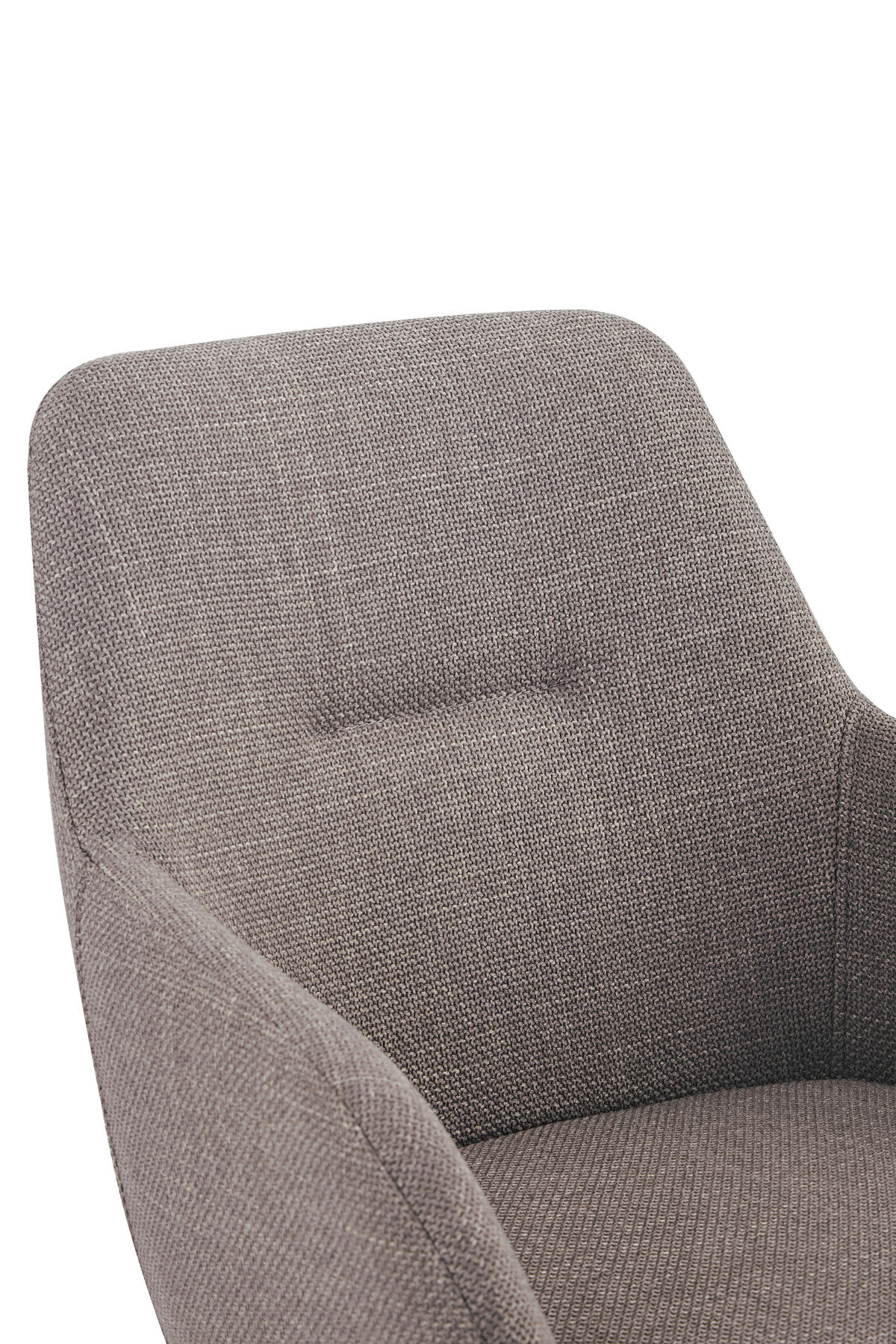 ARMLEHNSTUHL-SET 2 Stück  in Stahl Webstoff, Mikrofaser  - Schlammfarben/Schwarz, MODERN, Textil/Metall (56/83/60cm) - MID.YOU