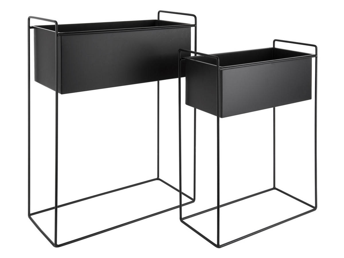 ÜBERTOPF   - Schwarz, Trend, Metall (51/65/24cm) - Present Time