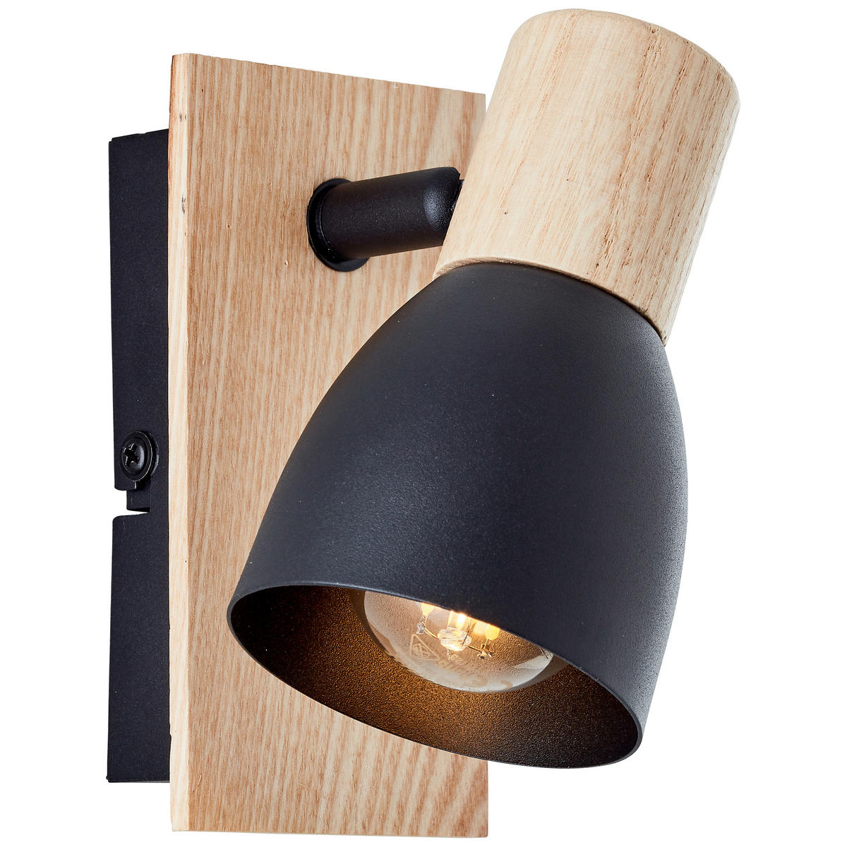 STRAHLER 14/7 cm   - Schwarz/Naturfarben, Basics, Holz/Metall (14/7cm) - Brilliant