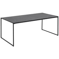 COUCHTISCH 120/60/48 cm rechteckig Schwarz  - Schwarz, KONVENTIONELL, Holzwerkstoff/Metall (120/60/48cm) - MID.YOU