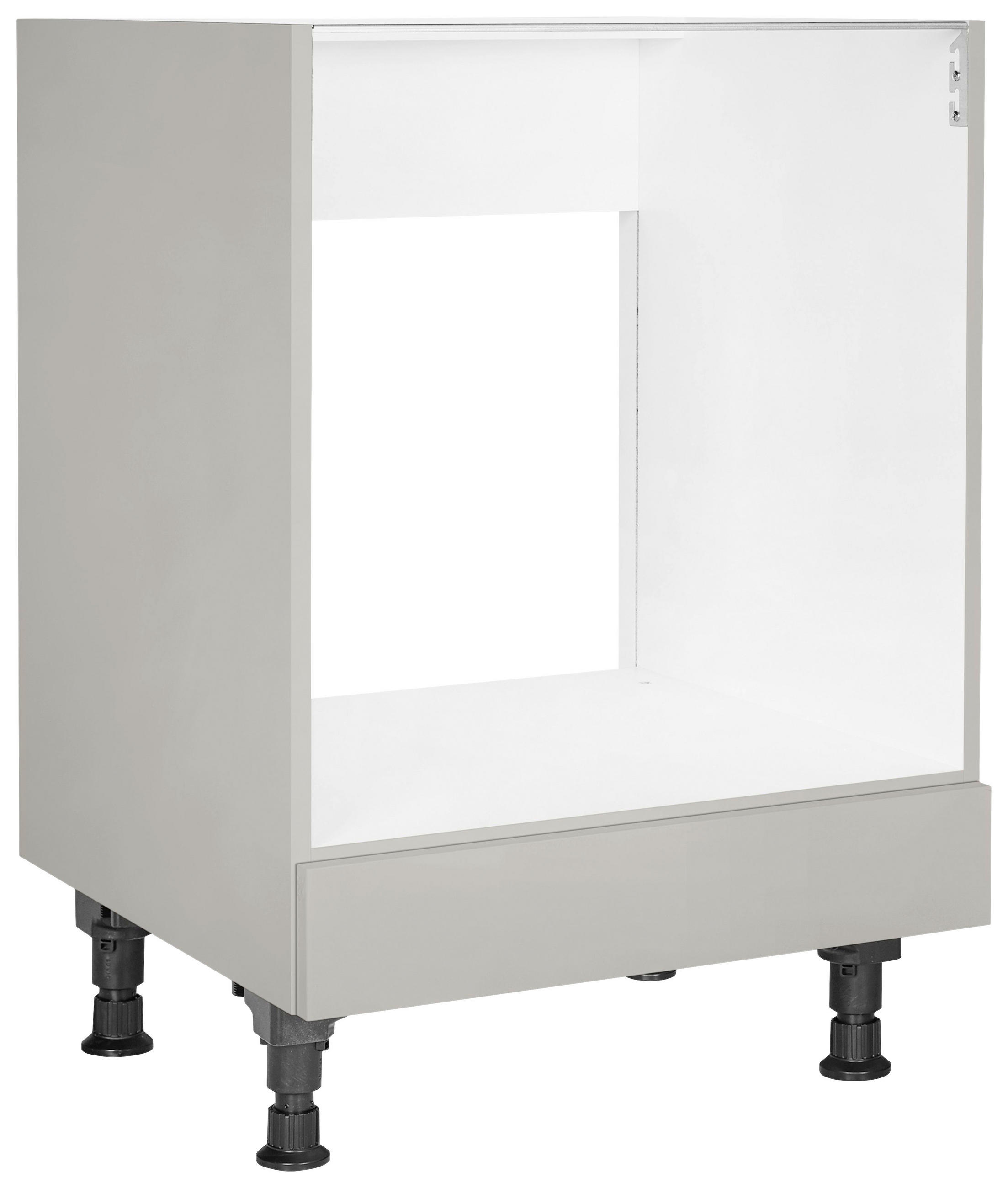 HERDUMBAUSCHRANK 60/87/56 cm in Grau - Grau, MODERN, Holzwerkstoff (60/87/56cm) - Nobilia