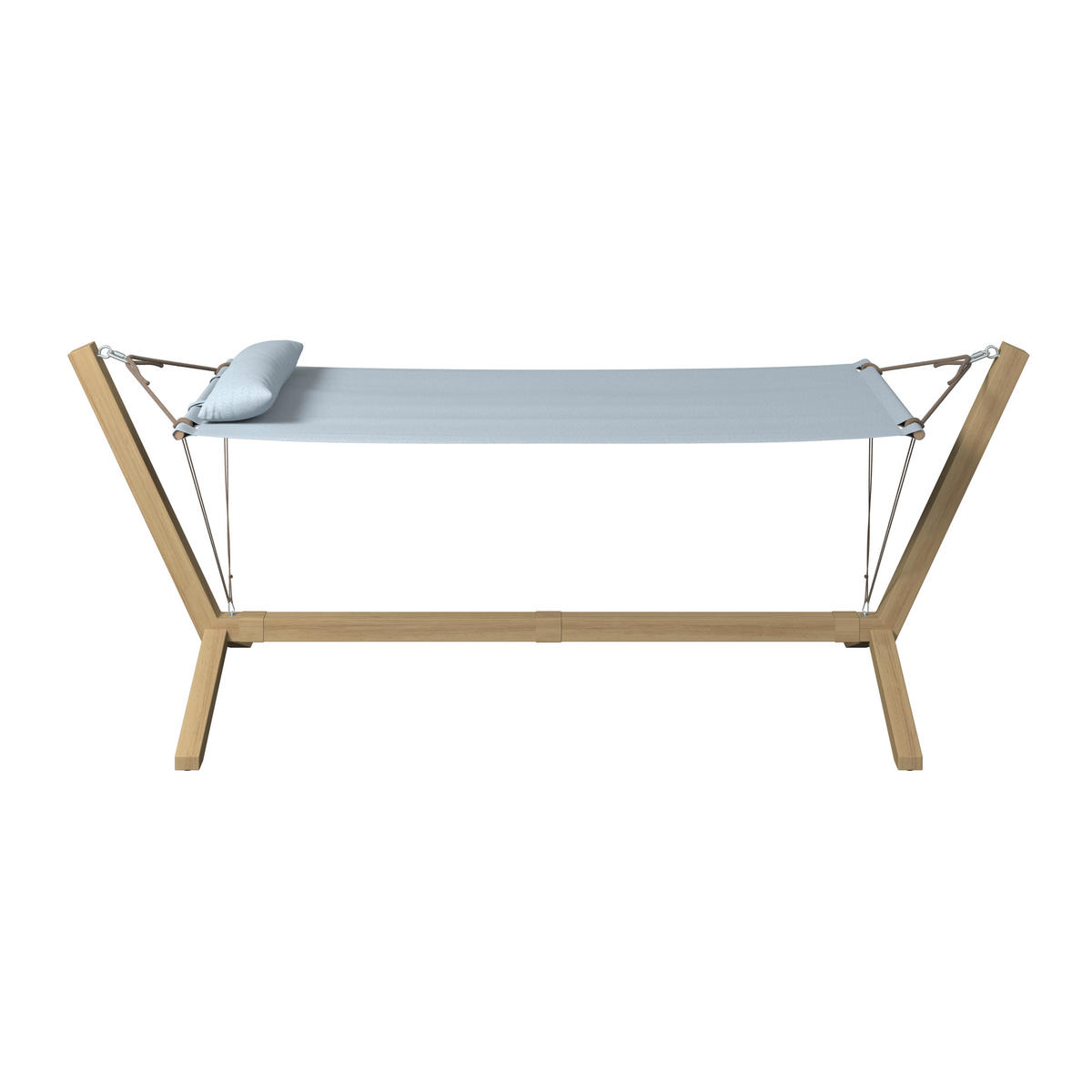 HÄNGEMATTE  - Gelb/Hellgrau, Modern, Textil/Metall (296/111/108cm) - Beldano