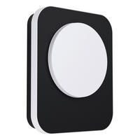 AUSSENWANDLEUCHTE 23/19/4 cm  - Schwarz/Weiß, Basics, Kunststoff/Metall (23/19/4cm) - Eglo