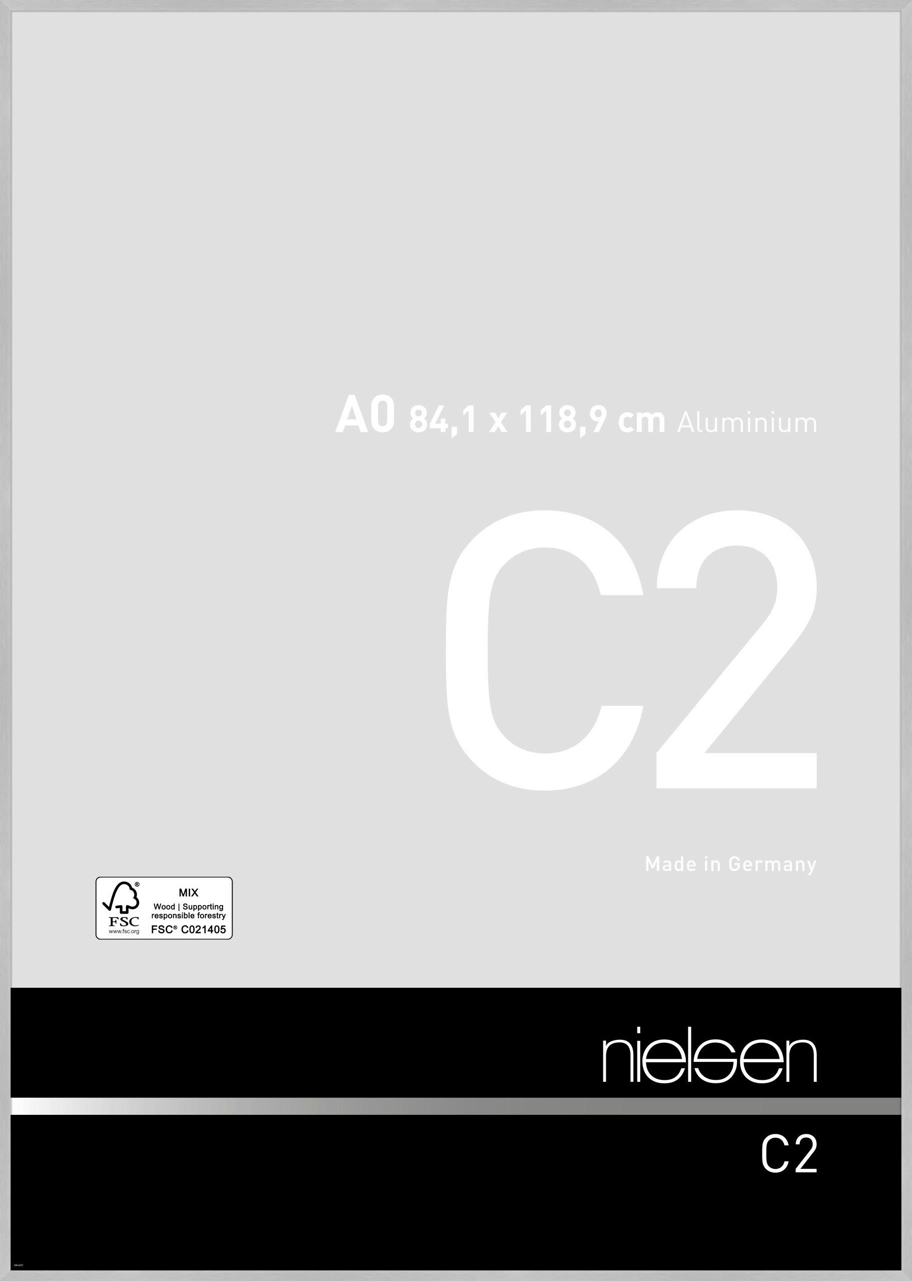 BILDERRAHMEN 86,1/120,9/2 cm  - Silberfarben, Basics, Metall (86,1/120,9/2cm)