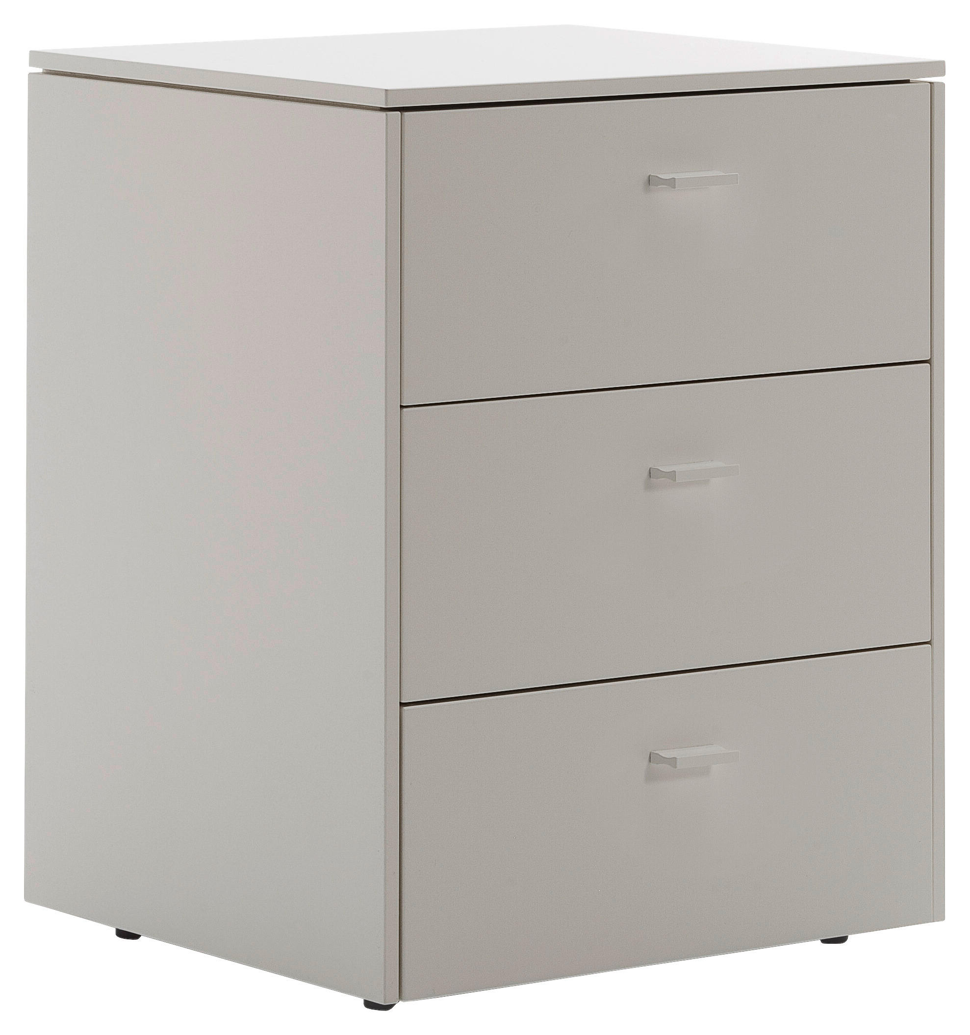 NACHTSCHRANK 54/52/45 cm  - Schwarz/Grau, Design, Holzwerkstoff (54/52/45cm) - Schöner Wohnen