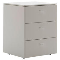 NACHTSCHRANK 54/52/45 cm  - Schwarz/Grau, Design, Holzwerkstoff (54/52/45cm) - Schöner Wohnen