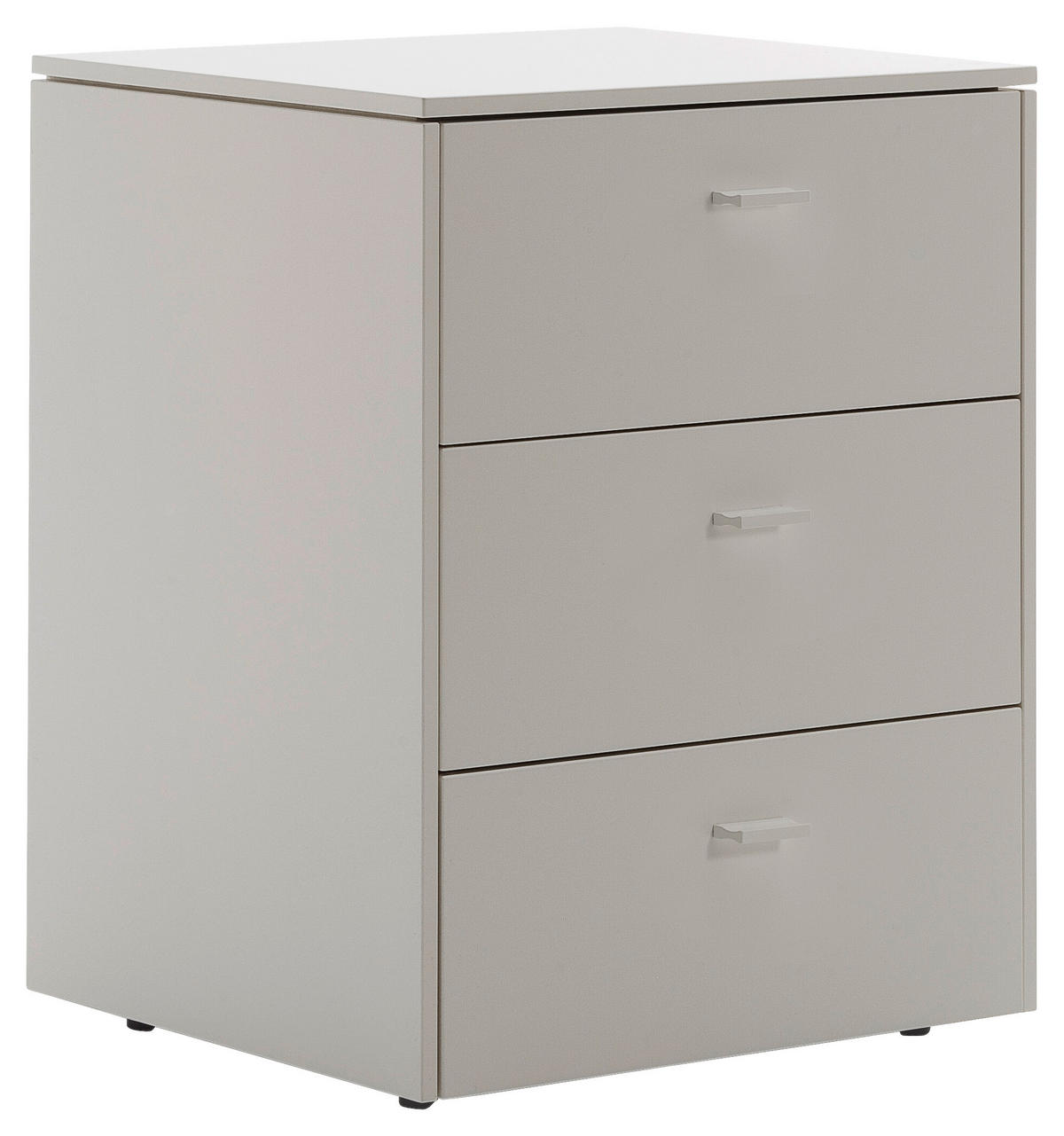 NACHTSCHRANK 54/52/45 cm  - Schwarz/Grau, Design, Holzwerkstoff (54/52/45cm) - Schöner Wohnen