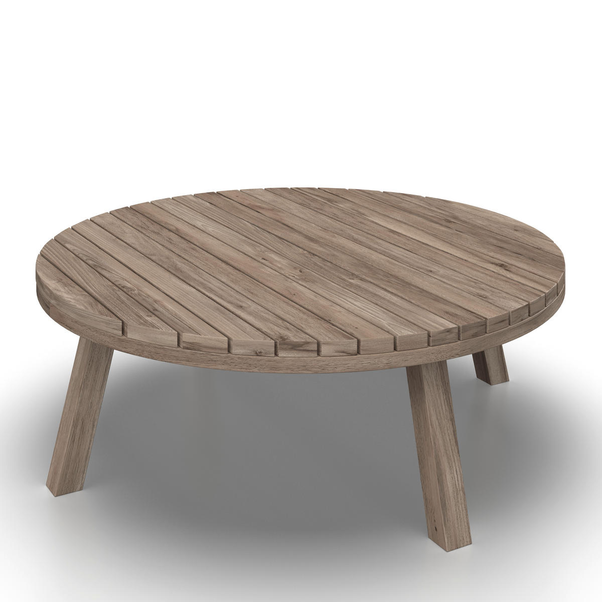 BAŠTENSKA GARNITURA  - boja akacije/krem, Moderno, drvo/tekstil (250/250cm) - Bessagi Garden