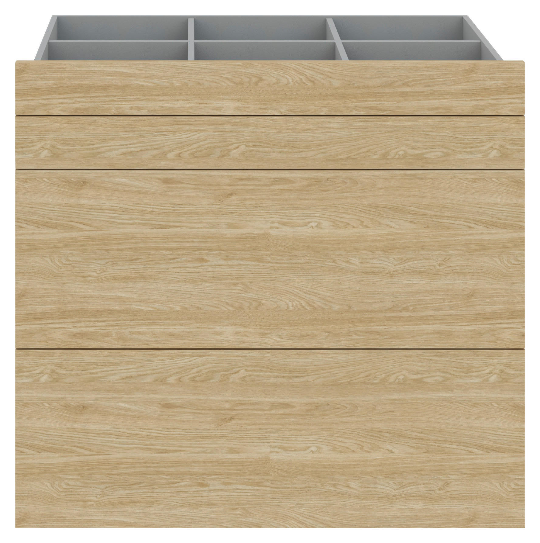 SCHUBLADENSET 90,9/82/46,8 cm   - Eichefarben, Konventionell, Holzwerkstoff (90,9/82/46,8cm) - Hom`in