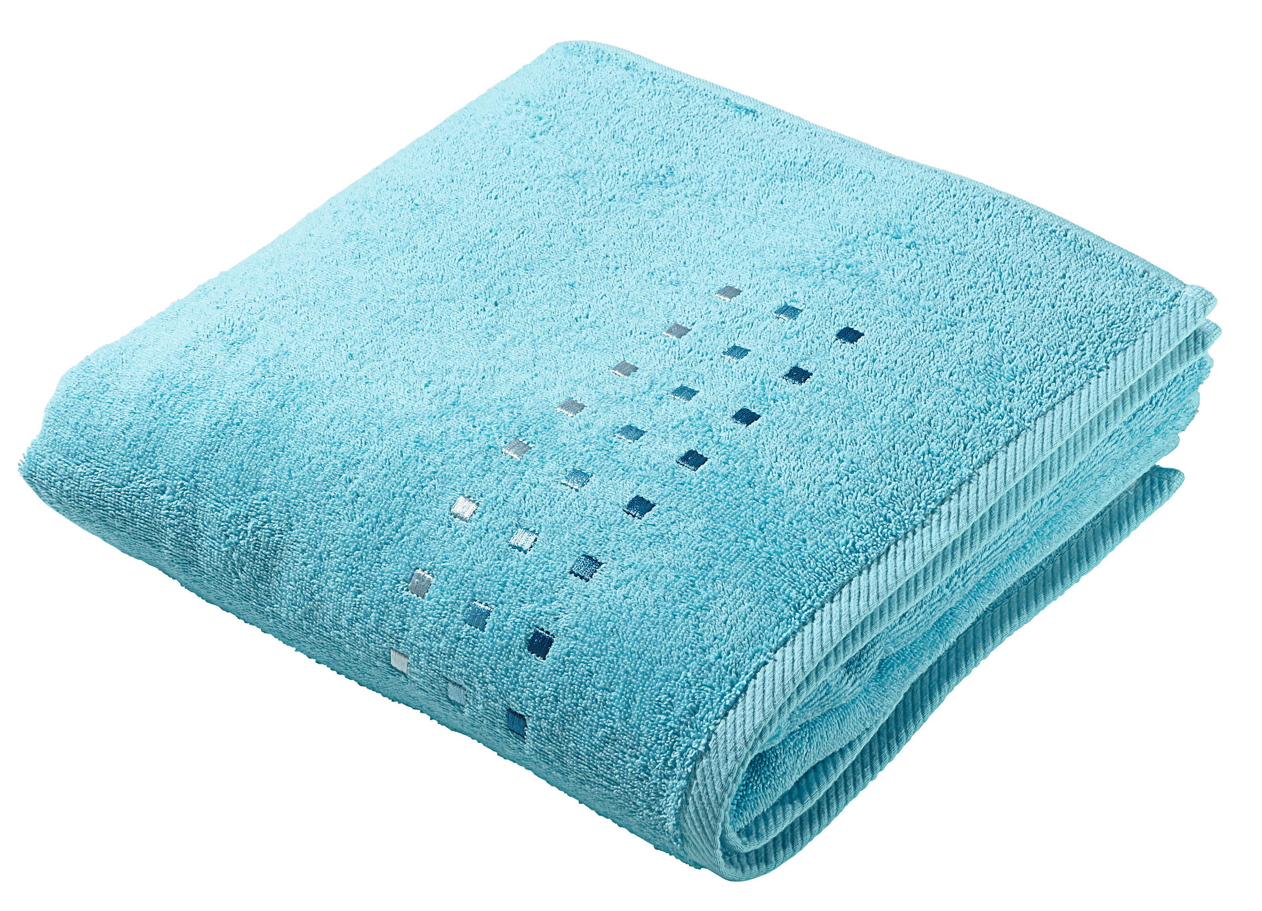 DUSCHTUCH Quattro 70/140 cm  - Türkis, Konventionell, Textil (70/140cm) - Esposa
