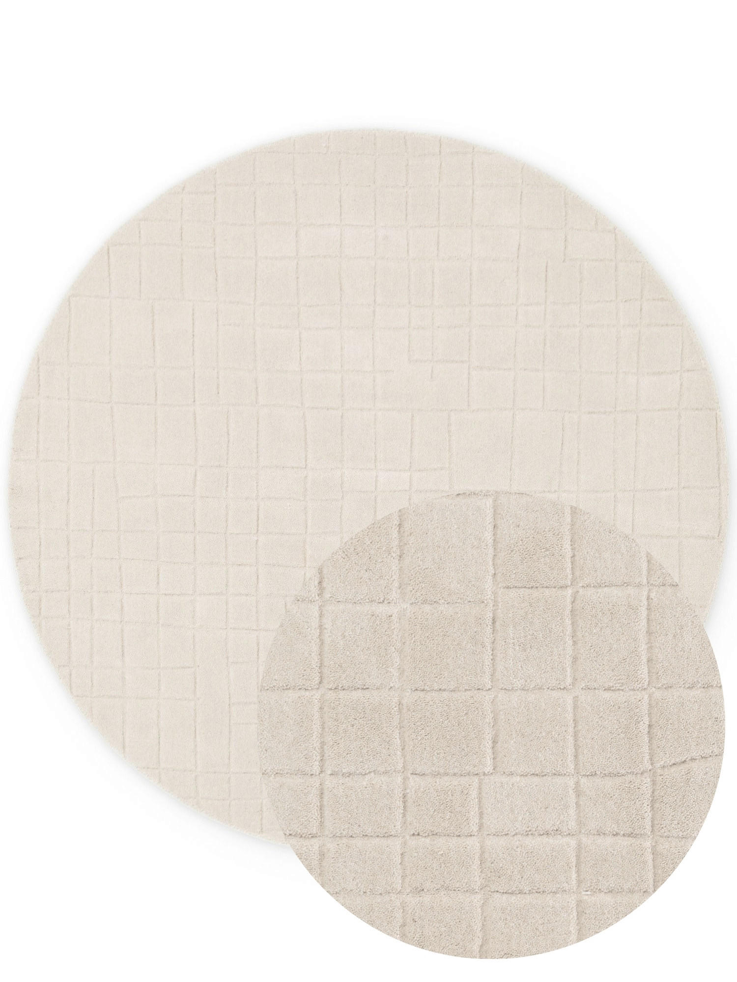 WOLLTEPPICH Wohnzimmer 200 cm Kollektion 1890 Kenso Beige rund  - Beige, Basics, Textil (200cm) - Villeroy & Boch