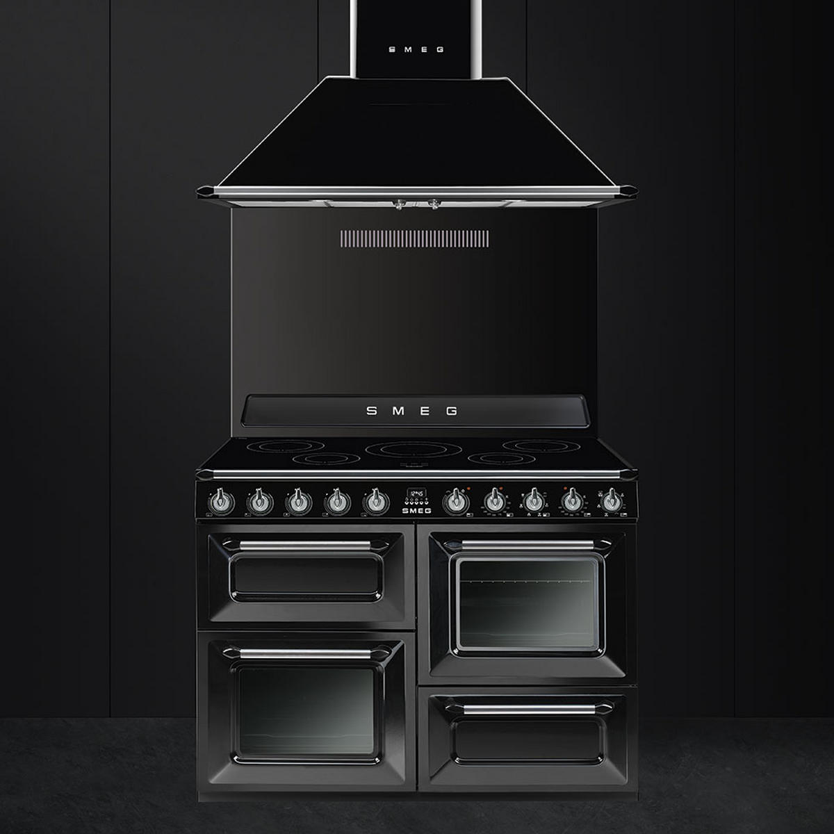 HERD TR4110IBL2  - Schwarz, Basics, Glas/Metall (110/90/60cm) - SMEG