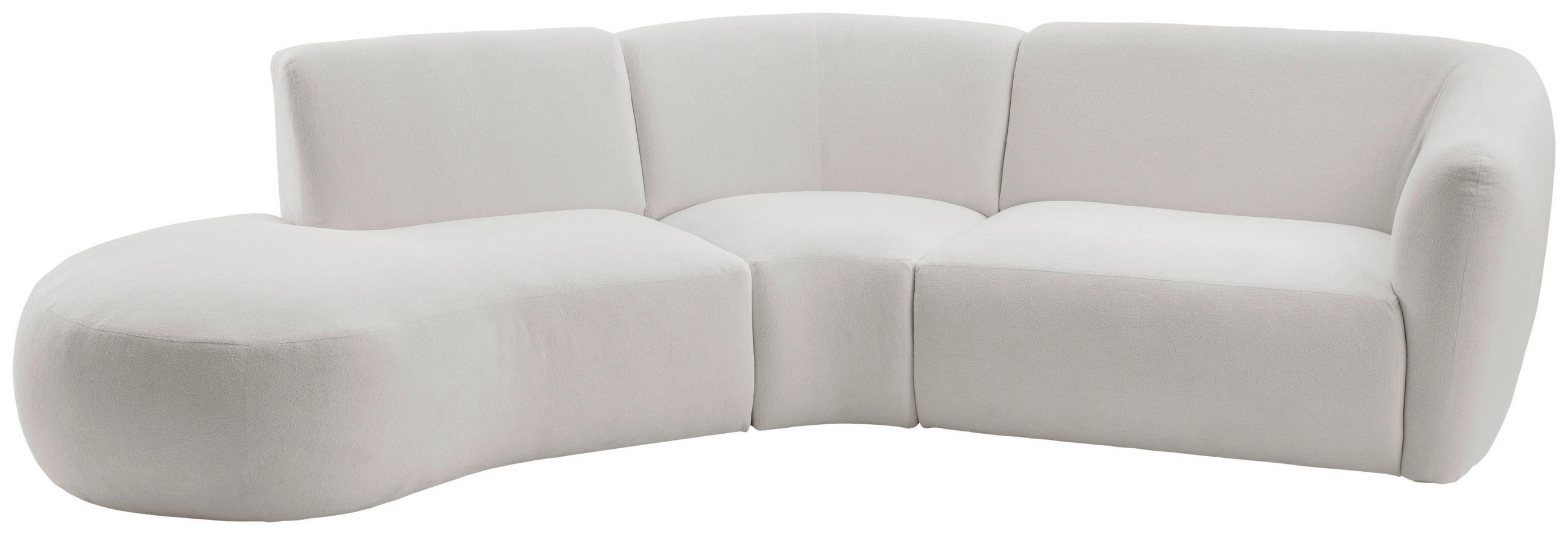 ECKSOFA Beige Mikrofaser  - Beige/Schwarz, MODERN, Kunststoff/Textil (182/276cm) - Livetastic