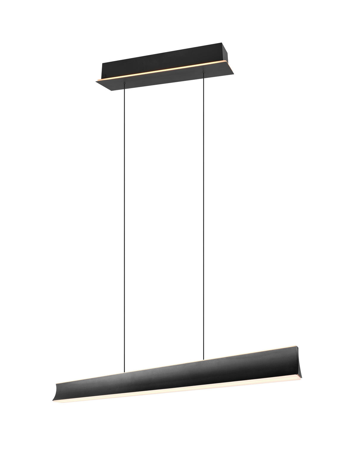 LED-HÄNGELEUCHTE 115,8/14/200 cm    - Schwarz/Weiß, Design, Kunststoff/Metall (115,8/14/200cm) - Cinque