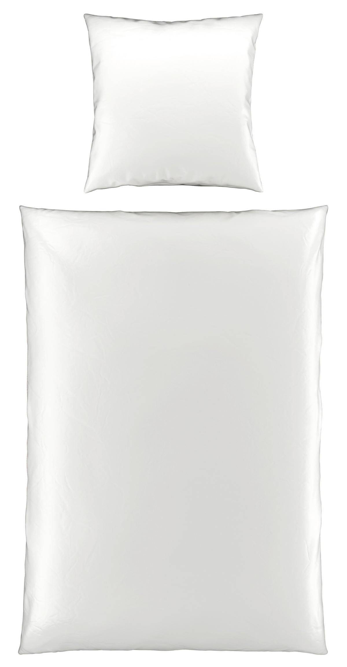 BETTWÄSCHE NIGIRI Satin 135/200 cm  - Weiß, Basics, Textil (135/200cm) - Bio:Vio