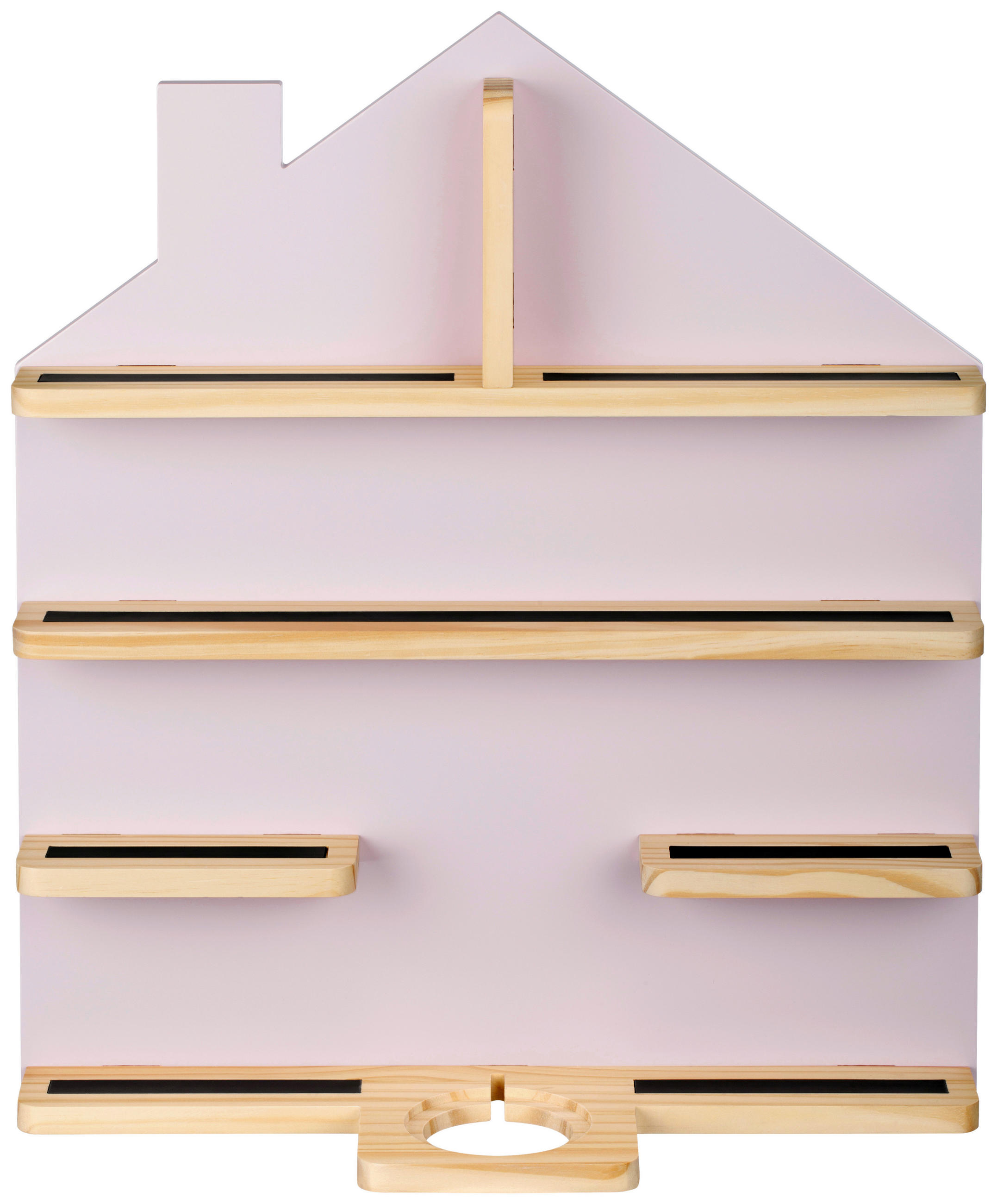 WANDREGAL 50/60/15 cm  - Lila/Naturfarben, Trend, Holz/Holzwerkstoff (50/60/15cm) - Ben'n'jen