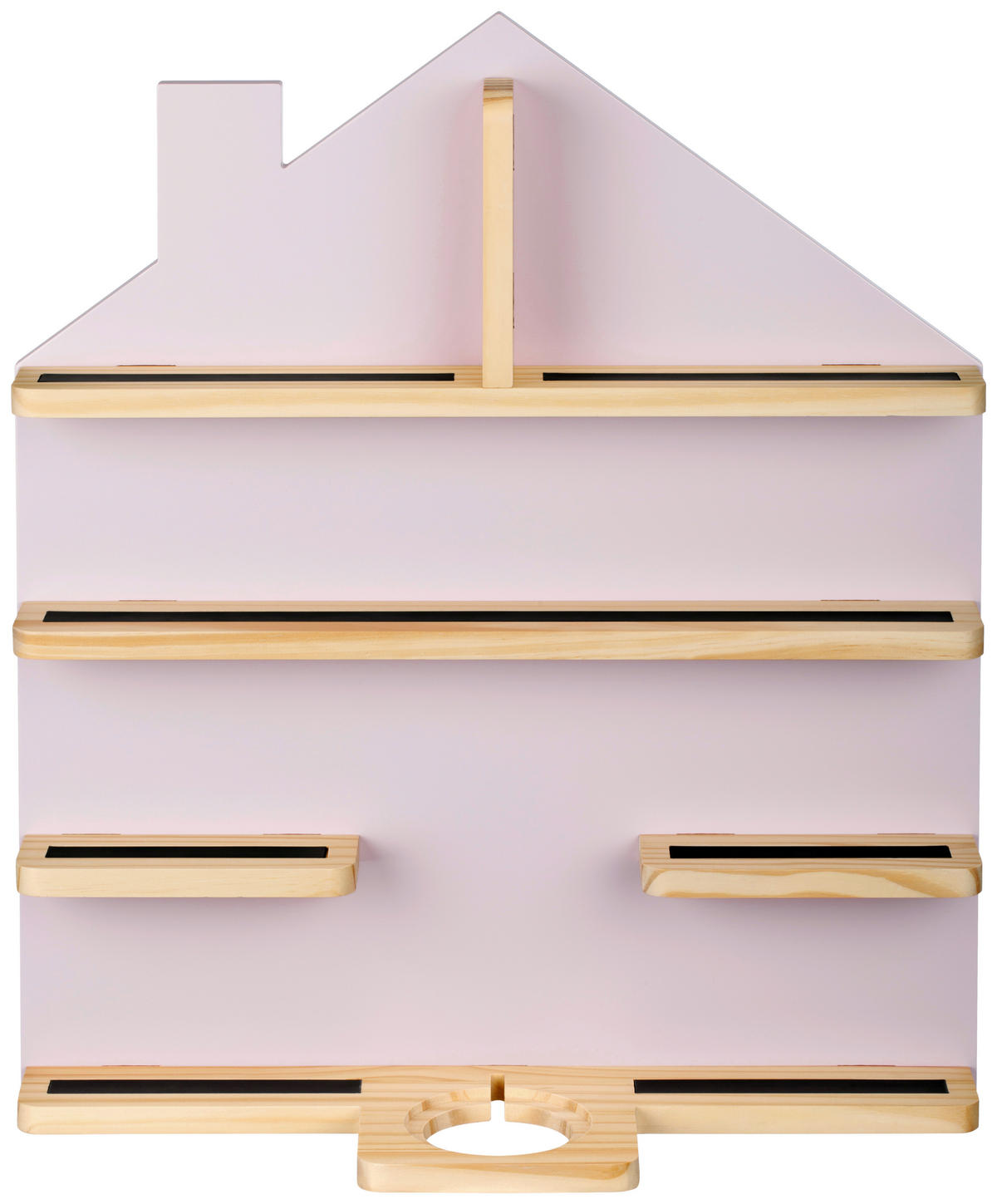 WANDREGAL 50/60/15 cm  - Lila/Naturfarben, Trend, Holz/Holzwerkstoff (50/60/15cm) - Ben'n'jen