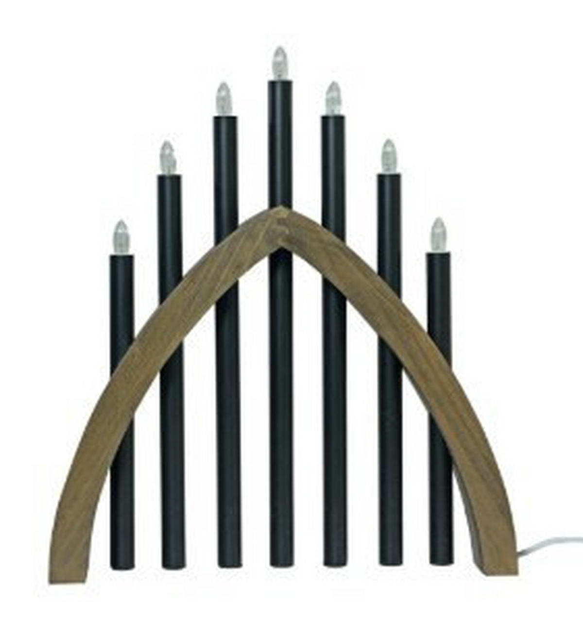 ADVENTSLJUSSTAKE  - gråbrun/svart, Klassisk, metall/trä (8/48,5/32cm) - Best Price