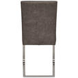 SCHWINGSTUHL in Edelstahl beflockt - Edelstahlfarben/Grau, Design, Textil/Metall (47/97/60cm) - Moderano