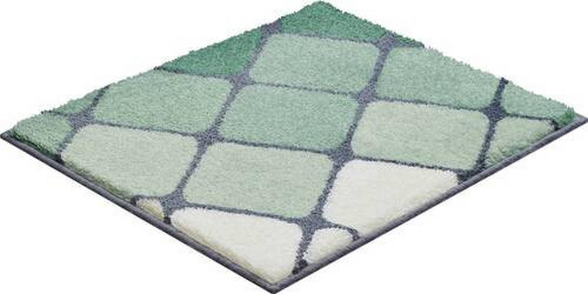 PREDLOŽKA PRED BIDET, 50/60 cm - zelená, Basics, textil/plast (50/60cm) - Grund