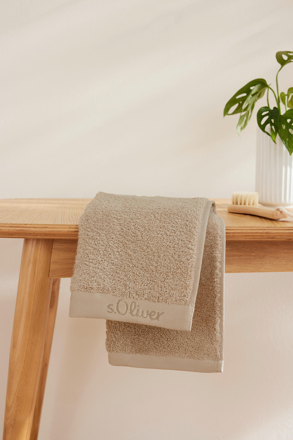 GÄSTETUCH 30/50 cm s.Oliver Beige 2-teilig  - Beige, Trend, Textil (30/50cm) - S. Oliver