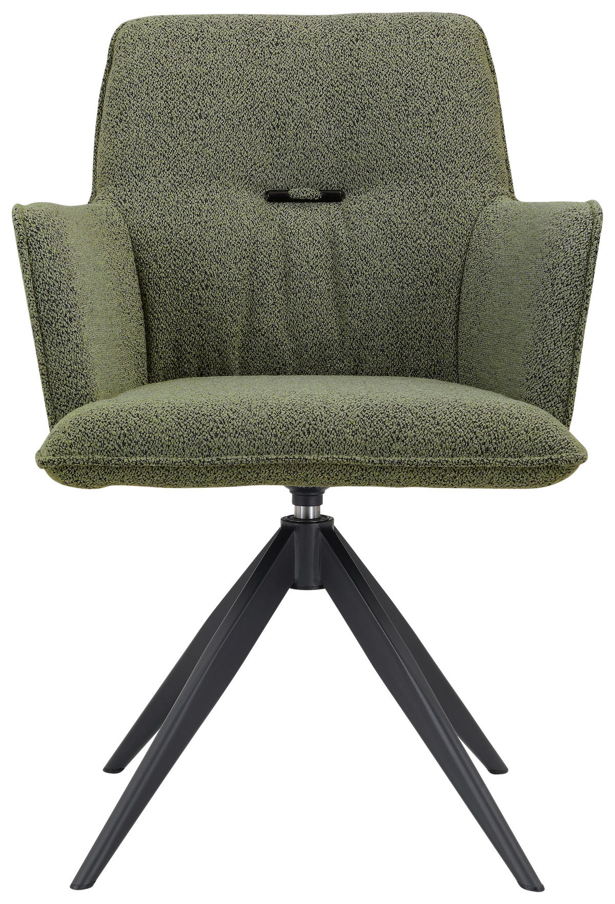 NASLANJAČ, kovina, tekstil zelena, črna  - črna/zelena, Design, kovina/tekstil (60/87/64,5cm) - Novel