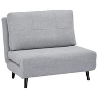 SCHLAFSESSEL in Webstoff Hellgrau  - Hellgrau/Schwarz, Design, Holz/Textil (102/89/85cm) - Ti'me