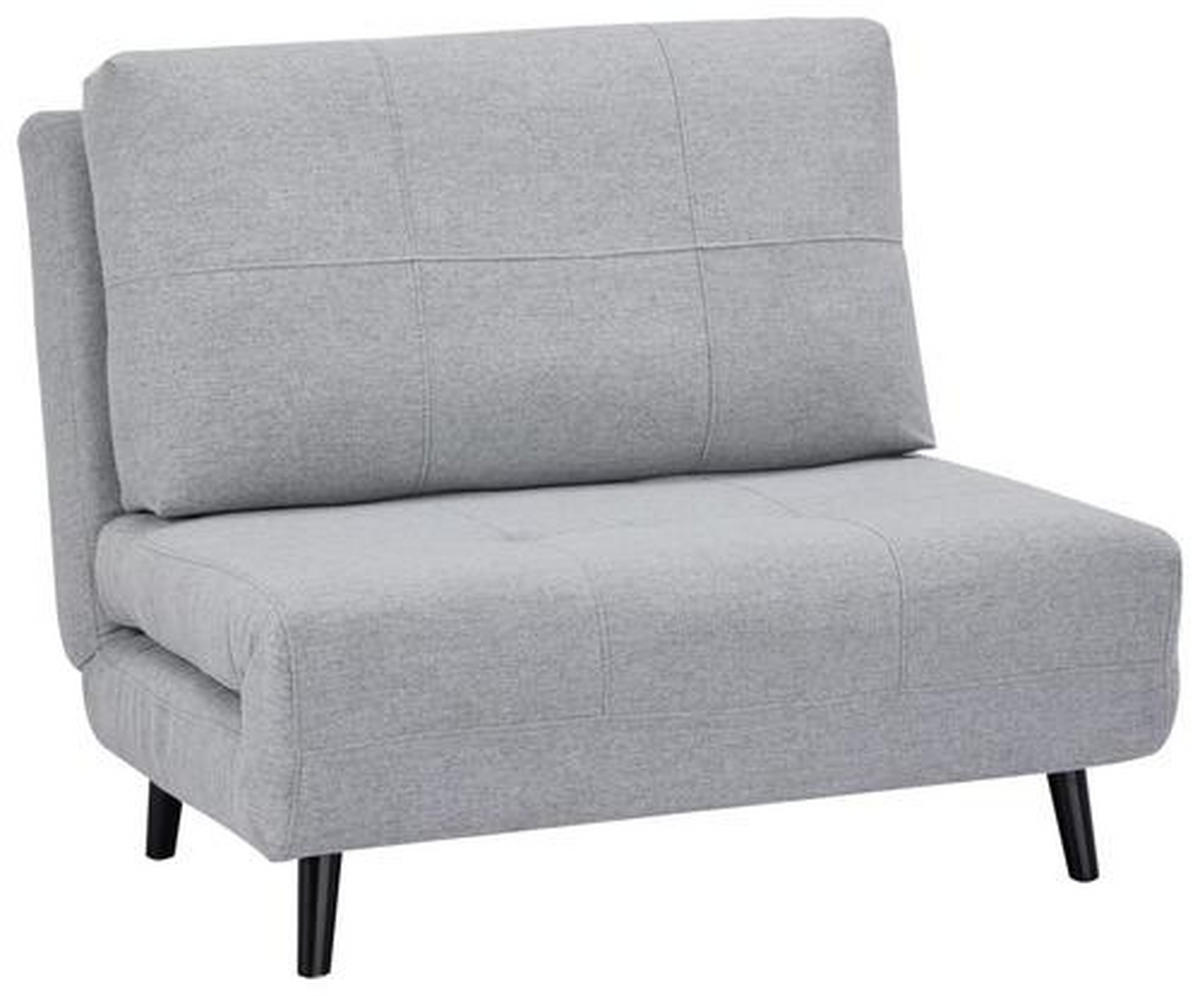 SCHLAFSESSEL in Webstoff Hellgrau  - Hellgrau/Schwarz, Design, Holz/Textil (102/89/85cm) - Ti'me