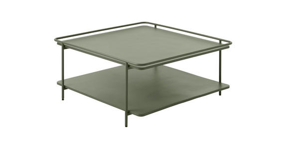 COUCHTISCH - Olivgrün, Basics, Metall (75/75/34,3cm) - Xora