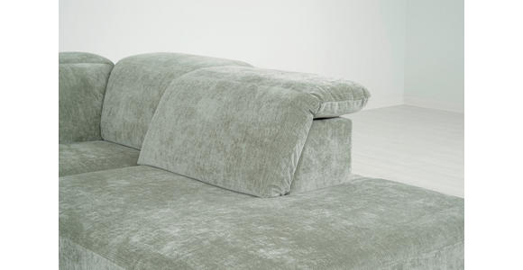 ECKSOFA  in Chenille Mintgrün  307/243 cm  - Schwarz/Mintgrün, Design, Textil/Metall (307/243cm) - Xora