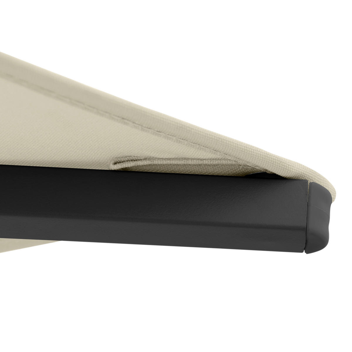 SONNENSCHIRM ca. 180x130 cm  - Beige/Schwarz, Basics, Textil/Metall (180/130cm) - Doppler
