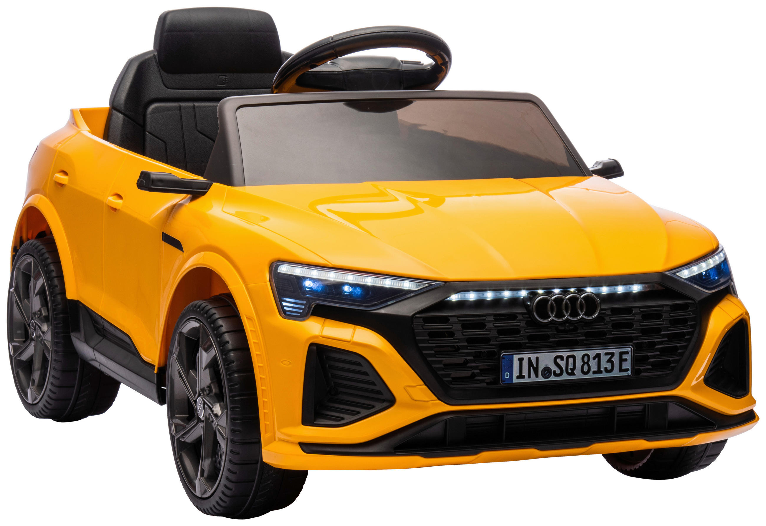 ELEKTRO-KINDERAUTO AUDI SQ8 E-TRON  - Gelb/Schwarz, KONVENTIONELL, Kunststoff/Metall (99/54/46cm) - Atrigo