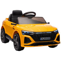 ELEKTRO-KINDERAUTO AUDI SQ8 E-TRON Gelb, Schwarz  - Gelb/Schwarz, KONVENTIONELL, Kunststoff/Metall (99/54/46cm) - Atrigo