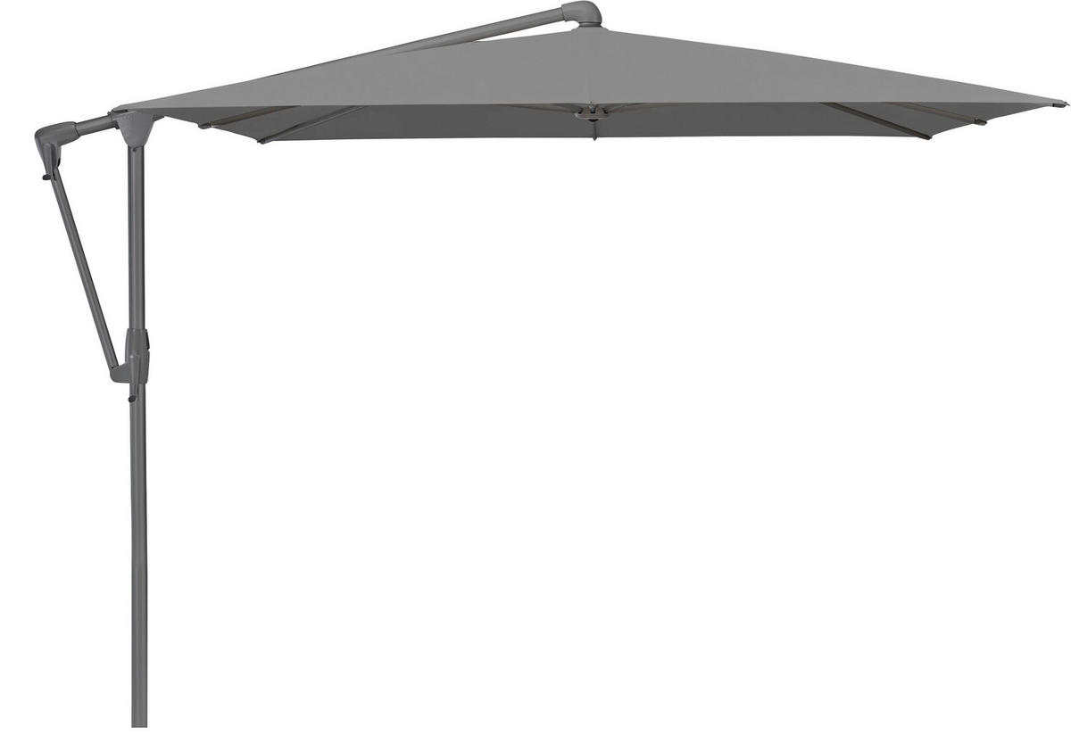 AMPELSCHIRM 270x270 cm Anthrazit  - Anthrazit, Basics, Textil/Metall (270/270cm) - Glatz