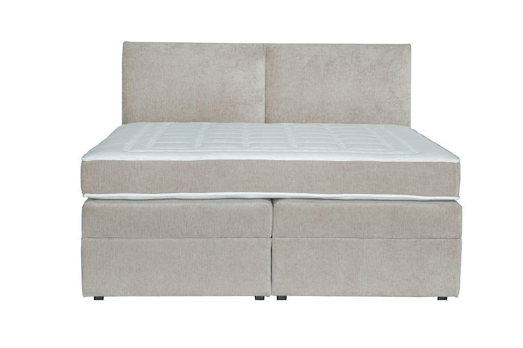 BOXSPRING KREVET 140/210 cm     bežbraon  - svetlobraon/bežbraon, Moderno, tekstil/drvo (140/210cm) - Hom`in