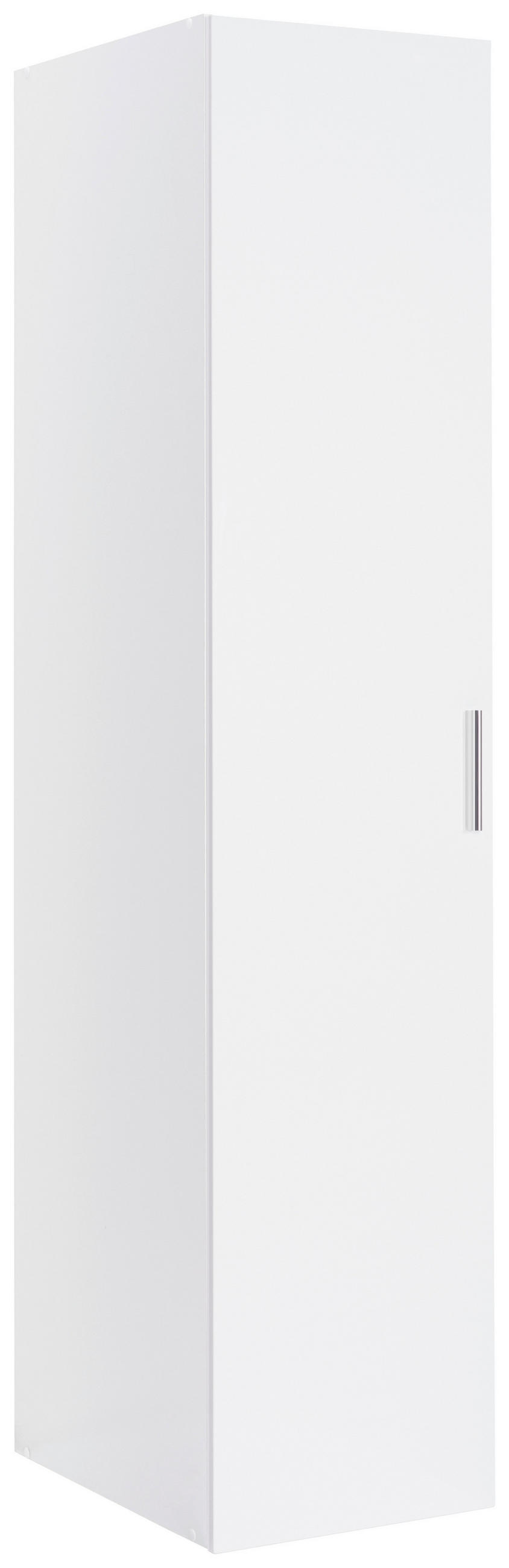 GARDEROBENSCHRANK  in 30/185/40 cm  - Chromfarben/Weiß, Design, Holzwerkstoff/Kunststoff (30/185/40cm) - Xora