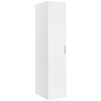 GARDEROBENSCHRANK  in 30/185/40 cm  - Chromfarben/Weiß, Design, Holzwerkstoff/Kunststoff (30/185/40cm) - Xora