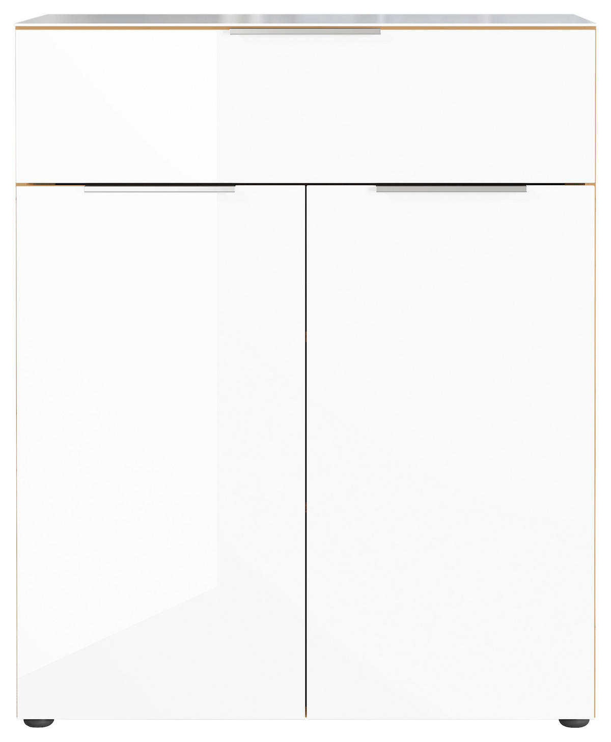 KOMÓD 83/102/42 cm  - tölgyfa színű/fekete, Modern, műanyag/faalapú anyag (83/102/42cm) - Premium Living