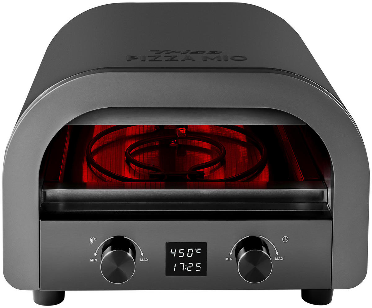 PIZZAOFEN - Anthrazit, Basics, Metall (45/28/42,5cm) - Trisa Electronics