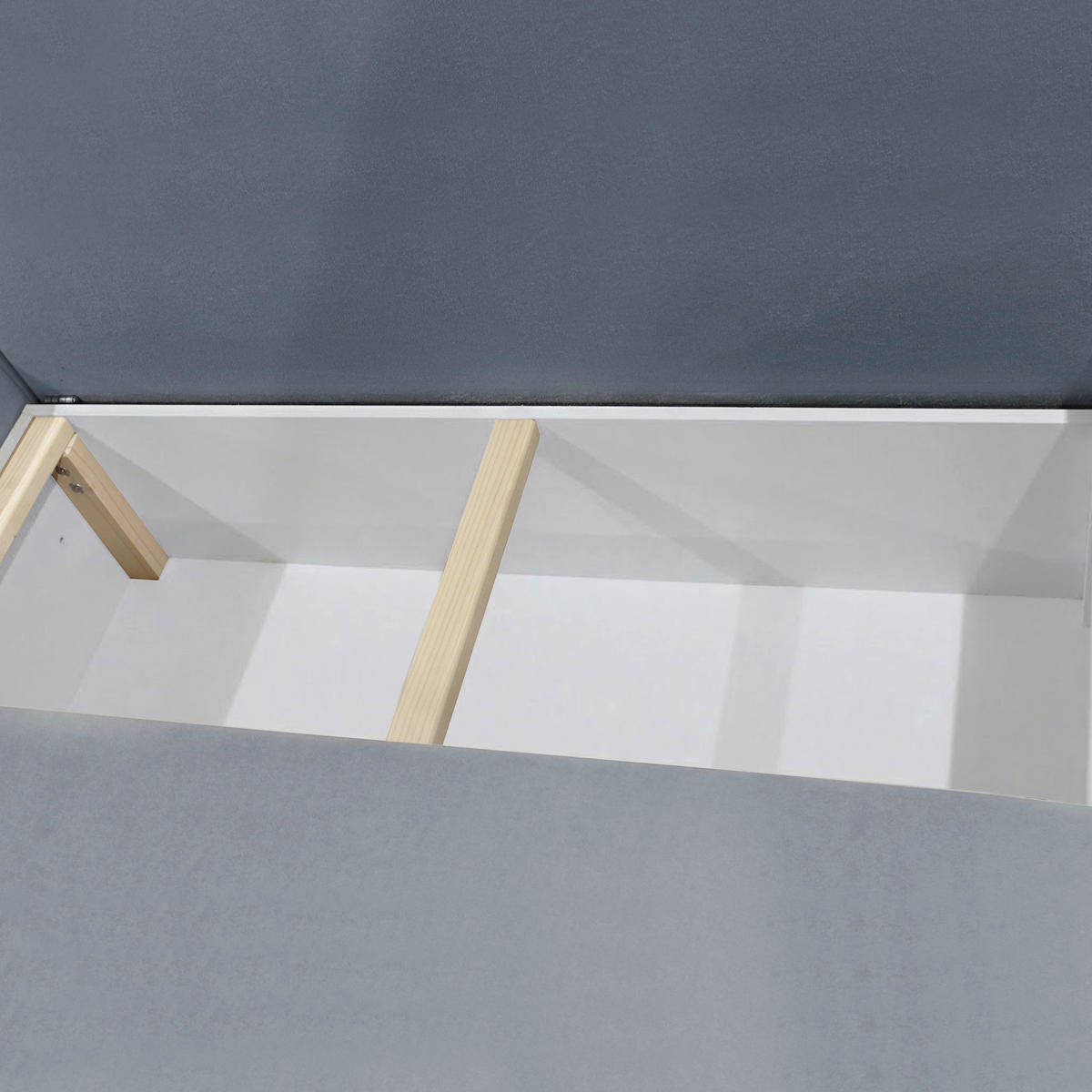 ECKSOFA STERN Grau Bouclé Zierkissen, Rückenkissen, Bettkasten  - Schwarz/Grau, Design, Kunststoff/Textil (152/207cm) - MID.YOU