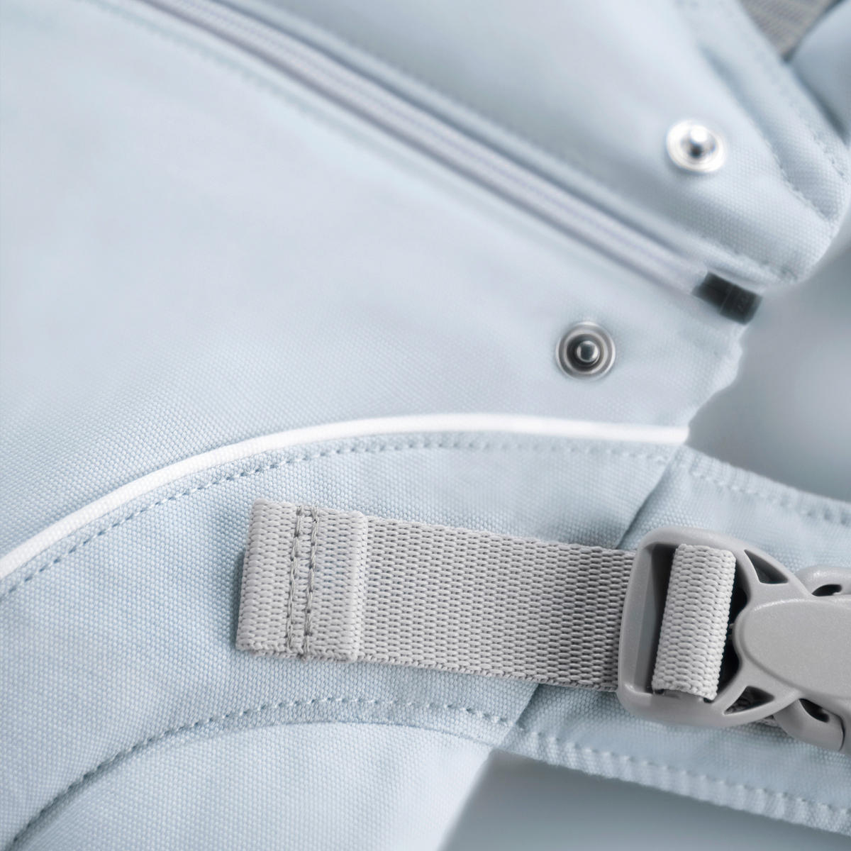 BABYTRAGE manduca First PureCotton  - Pastellblau, Basics, Textil (One-Sizenull) - Wickelkinder Manduca