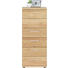 KOMMODE 42/107/39 cm - Chromfarben/Eichefarben, Design, Holz/Kunststoff (42/107/39cm) KOMMODE 42/107/39 cm - Chromfarben/Eichefarben, Design, Holz/Kunststoff (42/107/39cm)