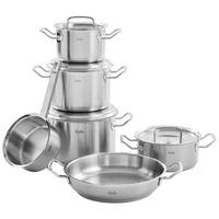 KOCHTOPFSET PROFI COLLECTION 6-teilig  - Silberfarben, Design, Metall - Fissler