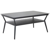 GARTENTISCH 140/90/66 cm Metall, Kunststoff, Keramik rechteckig  - Dunkelgrau/Anthrazit, Design, Keramik/Kunststoff (140/90/66cm) - Amatio