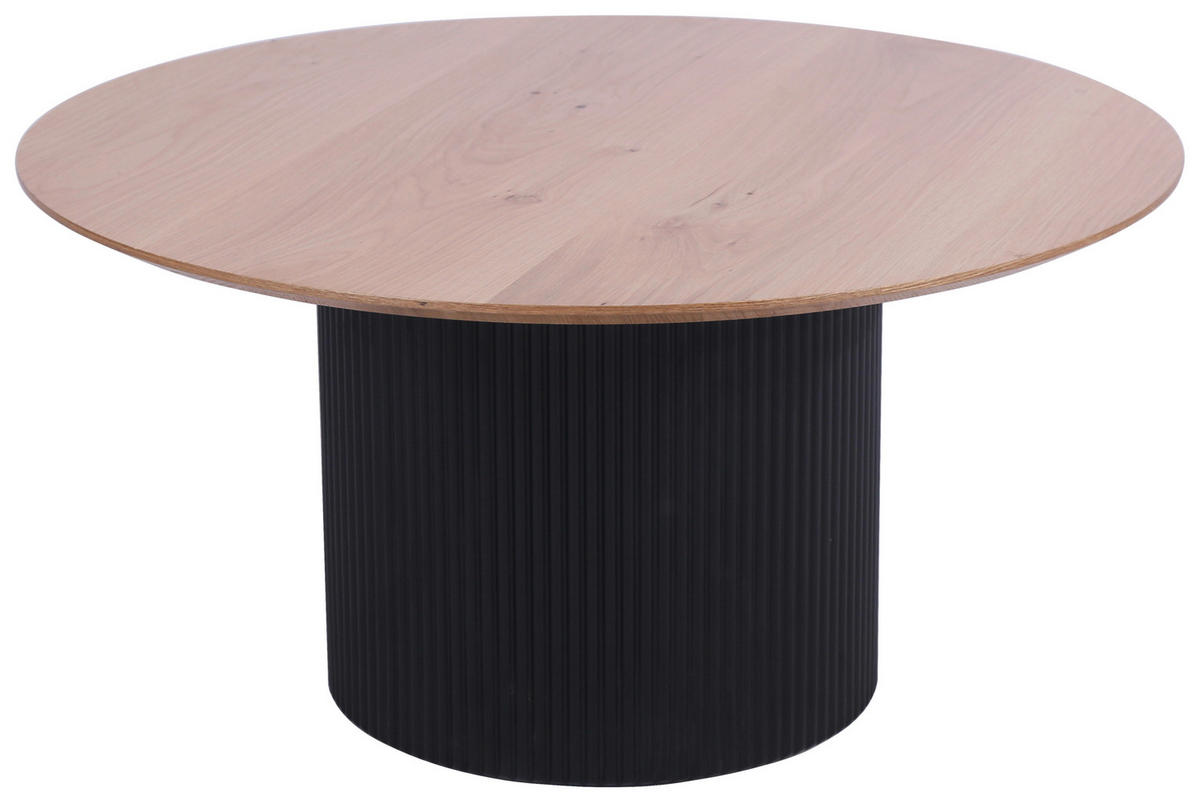 KONFERENČNÝ STOLÍK, čierna, farba duba, drevo, kompozitné drevo, 80/80/40 cm - čierna/farba duba, Design, drevo/kompozitné drevo (80/80/40cm) - Stylife