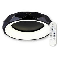 STROPNÍ LED SVÍTIDLO, 61/61/11 cm - černá, Basics, kov/plast (61/61/11cm)