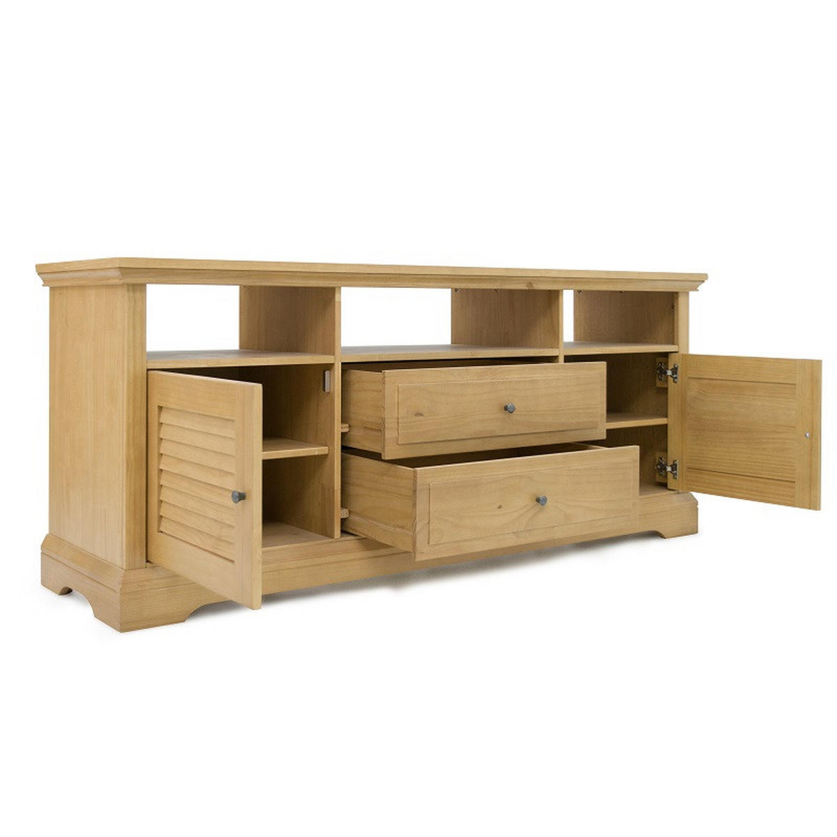LOWBOARD 170/70/45 cm  - Eichefarben/Silberfarben, KONVENTIONELL, Holz/Holzwerkstoff (170/70/45cm) - Livetastic