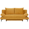BÄDDSOFFA i flatväv gul  - svart/gul, Modern, textil (191/42-76/86cm) - MID.YOU