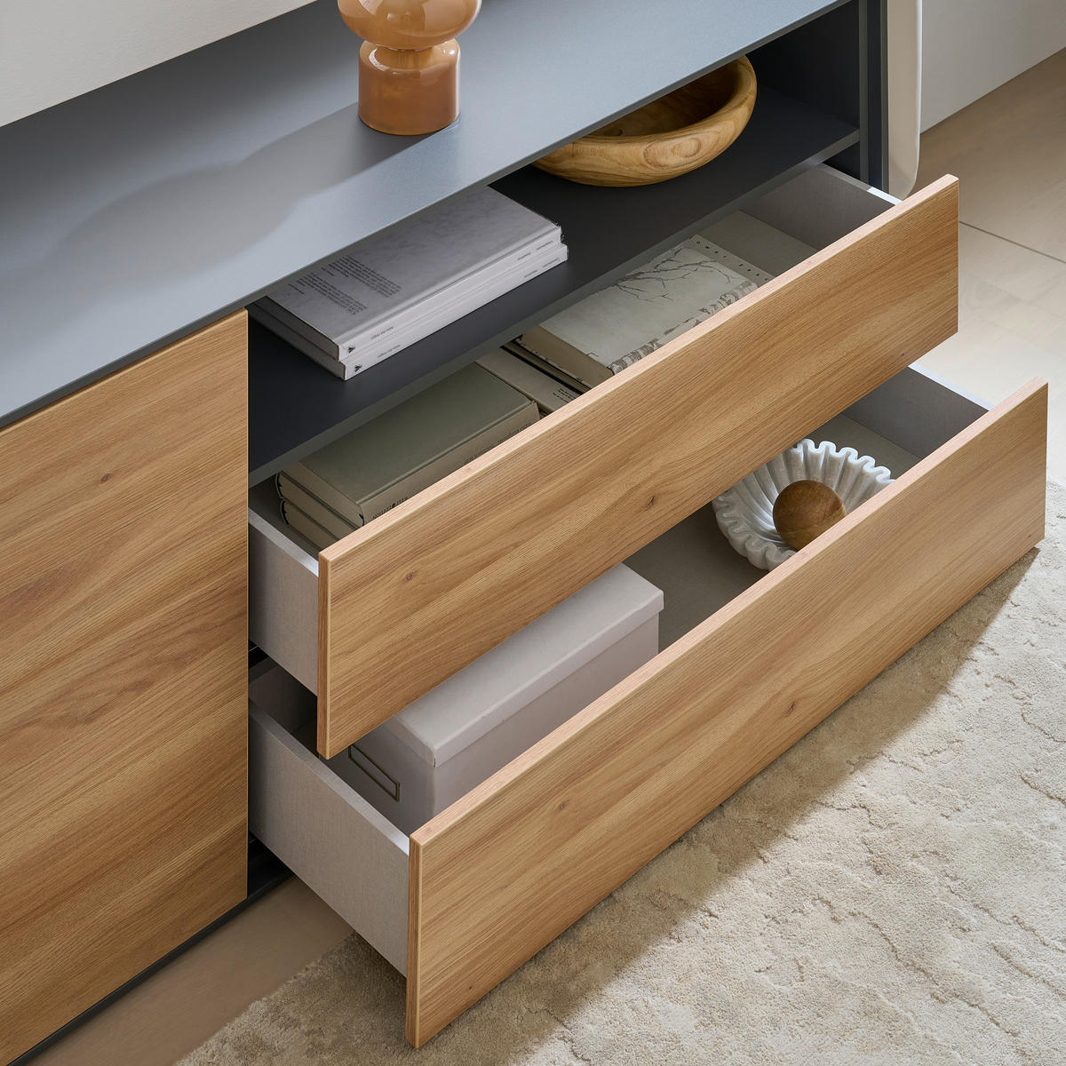 SCHUBLADE 87,8/23/31,5 cm  87,8/23/31,5 cm  - Eichefarben, Design, Holzwerkstoff (87,8/23/31,5cm) - home24