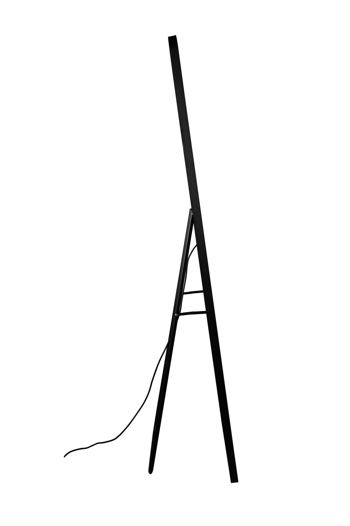 STANDSPIEGEL 50/155/4,5 cm, Schwarz  - Schwarz, Basics, Glas/Metall (50/155/4,5cm)